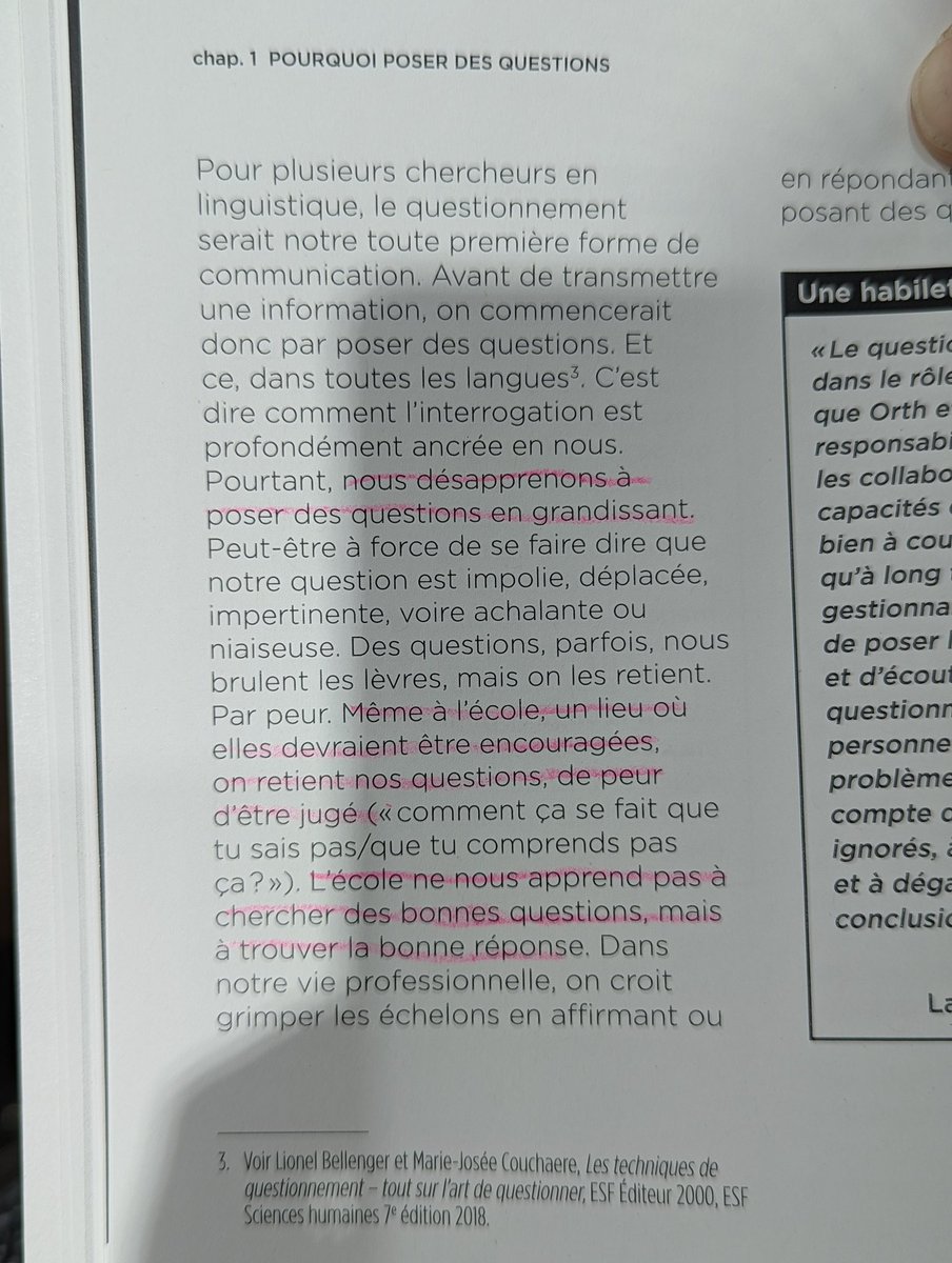 @P_gagnon Je conserve ceci toujours près. Révélateur comme extrait de ce petit bouquin fort pertinent. #lartdequestionner