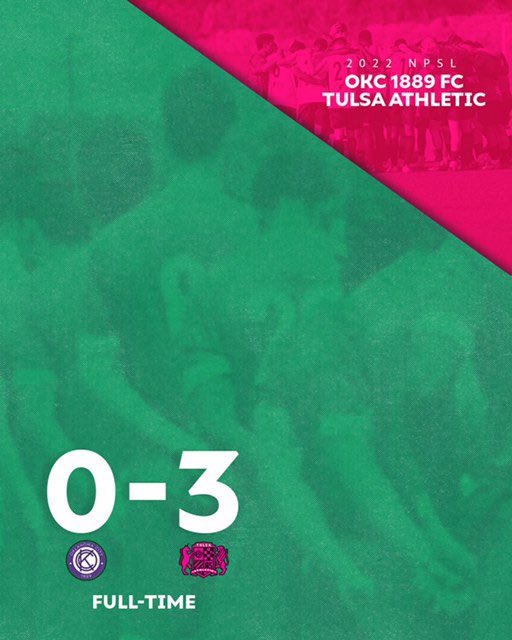 TTownSoccer's tweet photo. Final. We leave OKC with 3 points. Reed Berry tallies all 3 goals for a hat trick. #TTID https://t.co/NPrYP4WkoS