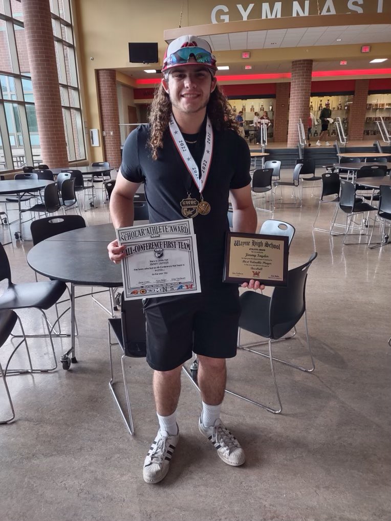 Jimmy_Snyder23's tweet photo. Junior year accolades: Scholar Athlete Award, First team all conference (top 4 for conference athlete of the year), First team All-area, and Team MVP. https://t.co/LvnfZE5W8L https://t.co/itt32Cqtx8