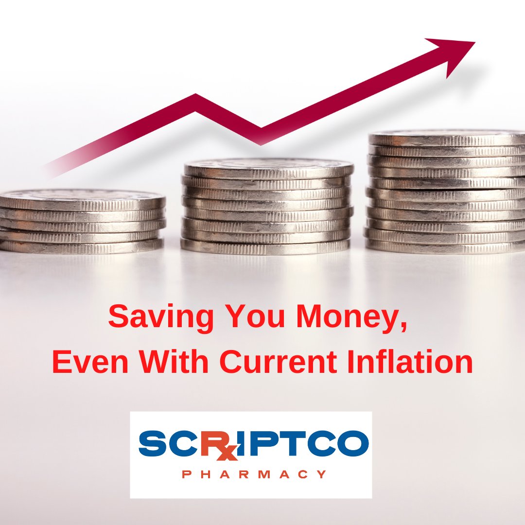 ScriptCoPharm's tweet photo. With current inflation trends, getting your medication at a wholesale cost is more important than ever. See how much you can save on your medications today: https://t.co/K62OfOEbBj
#ScriptCo #Pharmacy #Medications #Wholeale #Cost #Savings #Inflation https://t.co/ziUyC7x71E