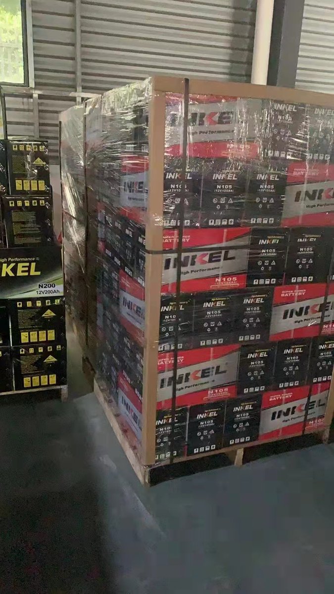 BatteryCarmen's tweet photo. Loading container of INKEL battery/ We have batteries for car, motorcycle and UPS https://t.co/NIxeduArA3