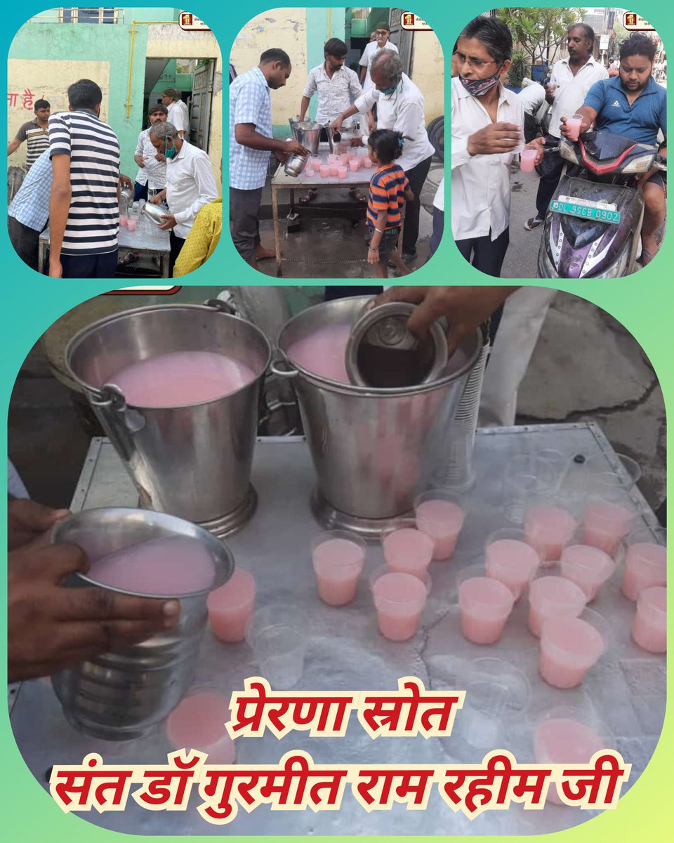 Summers are on its peak and everyone staying at their home whereas <a href="/DSSNewsUpdates/">Dera Sacha Sauda</a> volunteers are helping passersby, commuters and on roads and railway stations to #BeatTheHeat by giving them sweet #WaterFacility to all.and this inspiration given by St.<a href="/Gurmeetramrahim/">Dr.GURMEET RAM RAHIM</a> ji