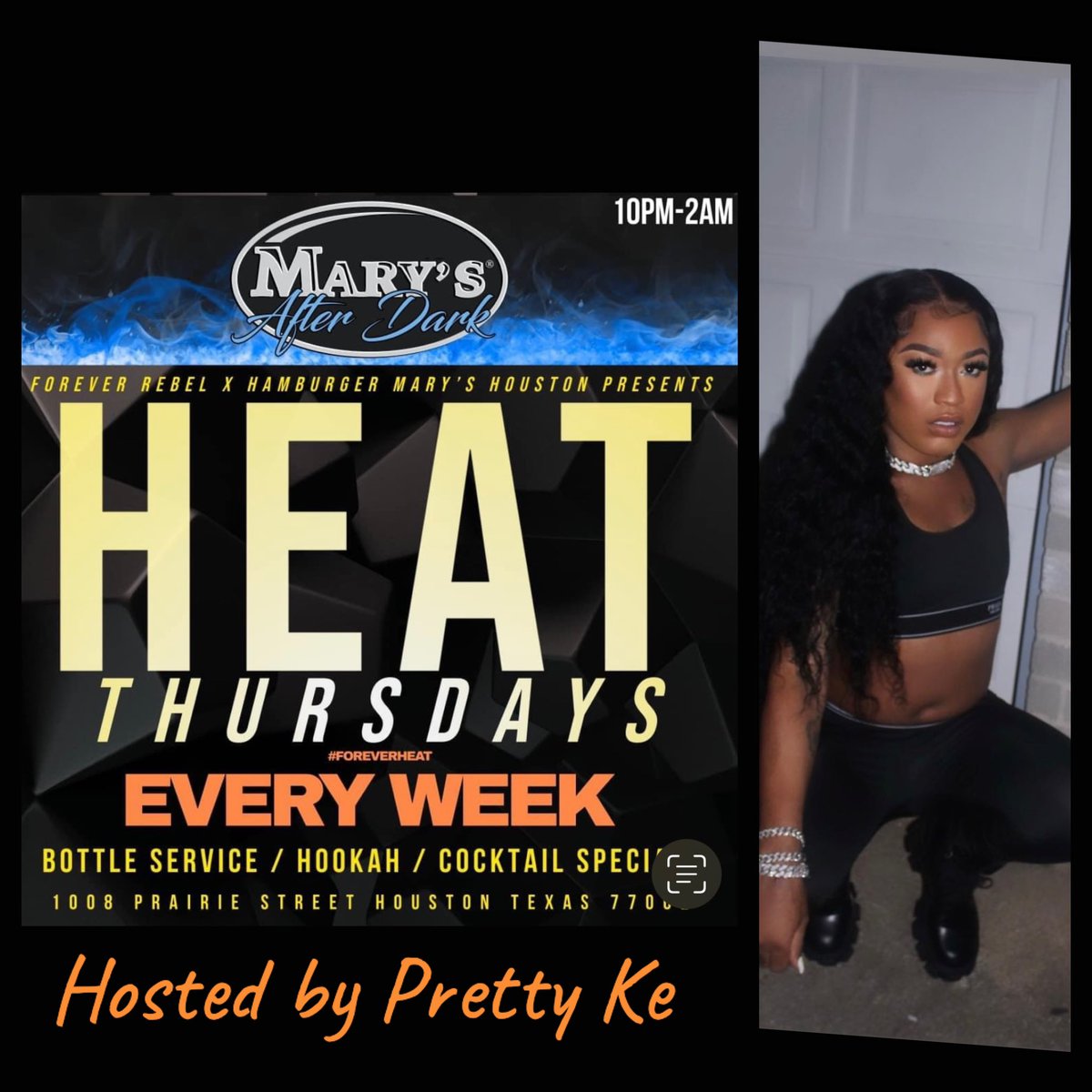HezRebellious's tweet photo. #HeatThursday itβs UP!! π₯π₯π₯
Forever Rebel x Marys After Dark Present:
Heat Thursday: Memorial Day Edition
Weβre kicking off Memorial Day Weekend the HEAT WAY!
Kicking off Gemini season! Geminis where yβall at???
Vibes curated by DJ Alex Live
10pm-2am
HAMBURGER MARYS https://t.co/SyF7HvIZPL