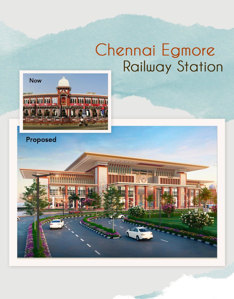 AshwiniVaishnaw's tweet image. World-class stations ku 
Periya Whistle Adinga…