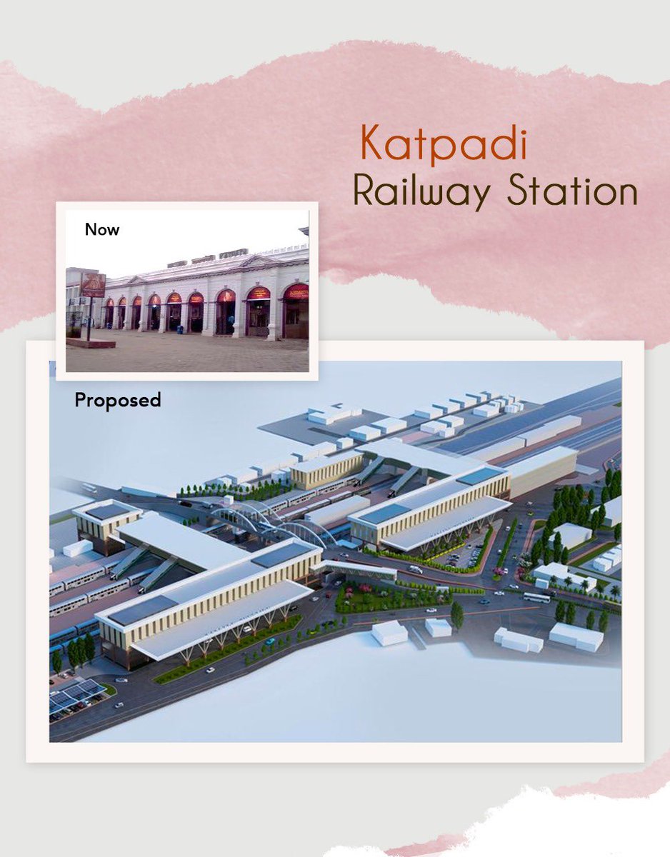 AshwiniVaishnaw's tweet image. Five railway stations will be redeveloped into world-class stations in Tamil Nadu. 

#NayeBharatKaNayaStation
#WhistlePodu