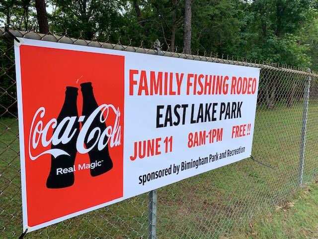 BirminghamParks's tweet photo. It must be official. Family fun for all at the @cityofbhamal @BirminghamParks Family Fishing Rodeo. Tons of fish, giveaways, prizes and more. https://t.co/sZzKnEP6b8