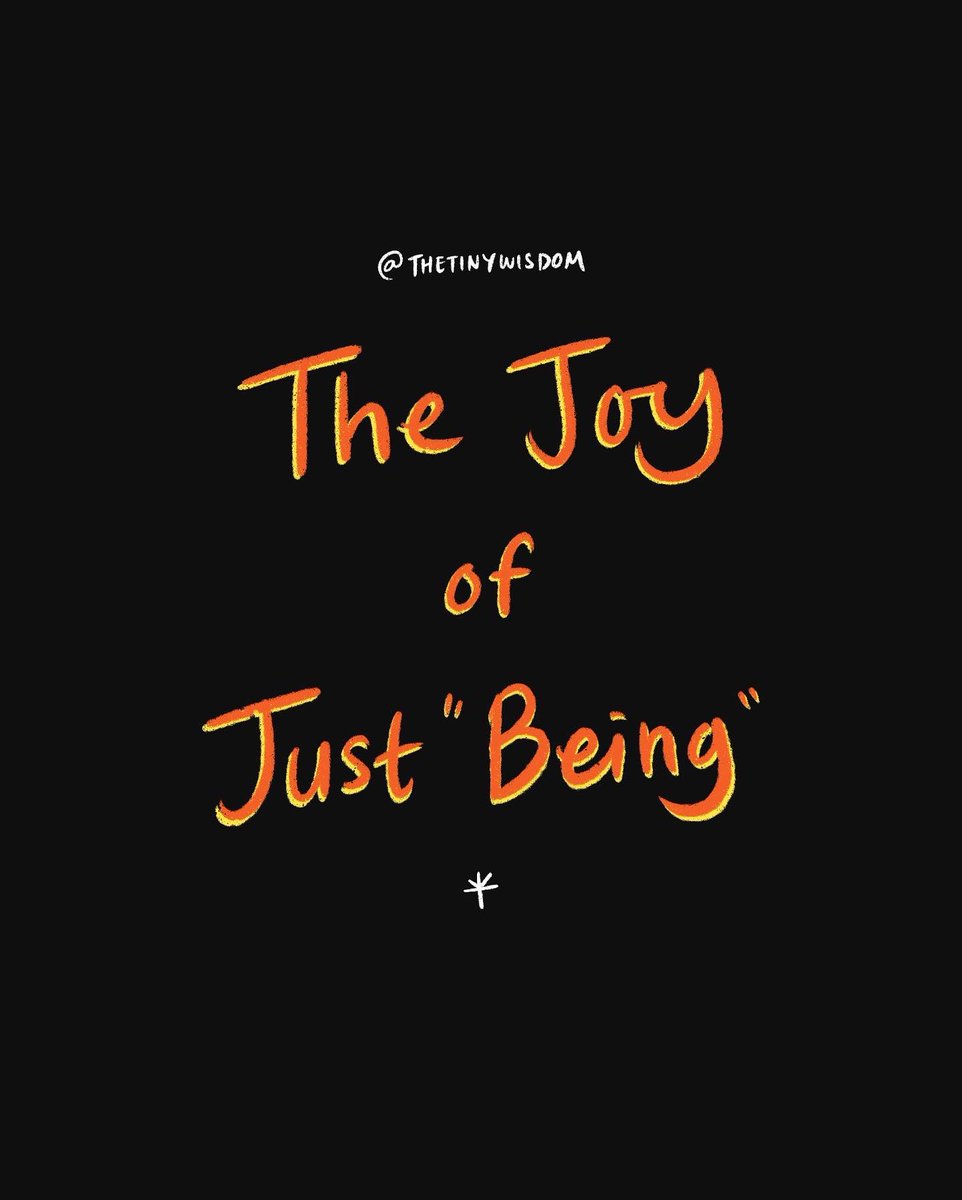 briandito's tweet photo. But it turns out there is a joy in living without ambitions, goals, or purpose.

There is joy to just live and exist.

The joy of just being.

#thetinywisdom https://t.co/hM4eXfcnxM