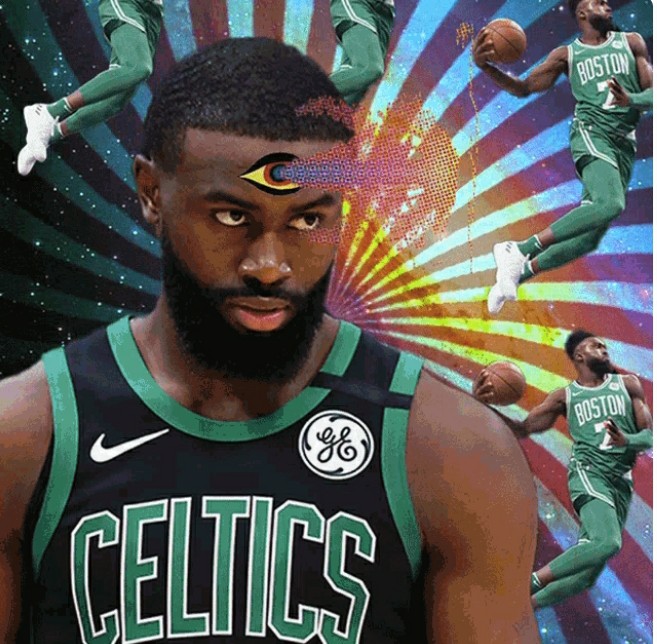 DelmarcoV's tweet photo. The "unflappable" JAYLEN BROWN !!! https://t.co/kwiLvQ6Au2