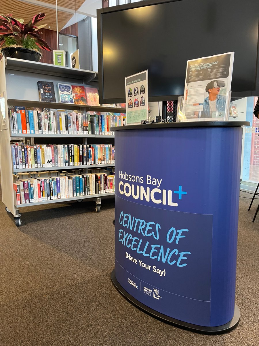 We're getting ready for the Council+ Williamstown launch! Come along from 2.15pm to 5pm TODAY for free coffee, popcorn, roving performers, kids’ activities, workshops, competitions and more! Due to the rain, all activities will take place inside. 
 hobsonsbay.vic.gov.au/Community/Libr…