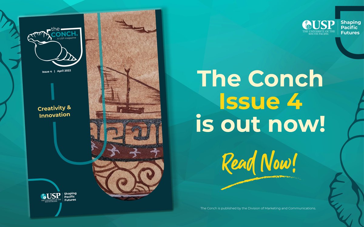 UniSouthPacific's tweet photo. Issue 4 of The Conch is now out!
You can read the full issue here:
https://t.co/3kUBD6GnB4
#TheConch #USP https://t.co/E9zTBZHCuL