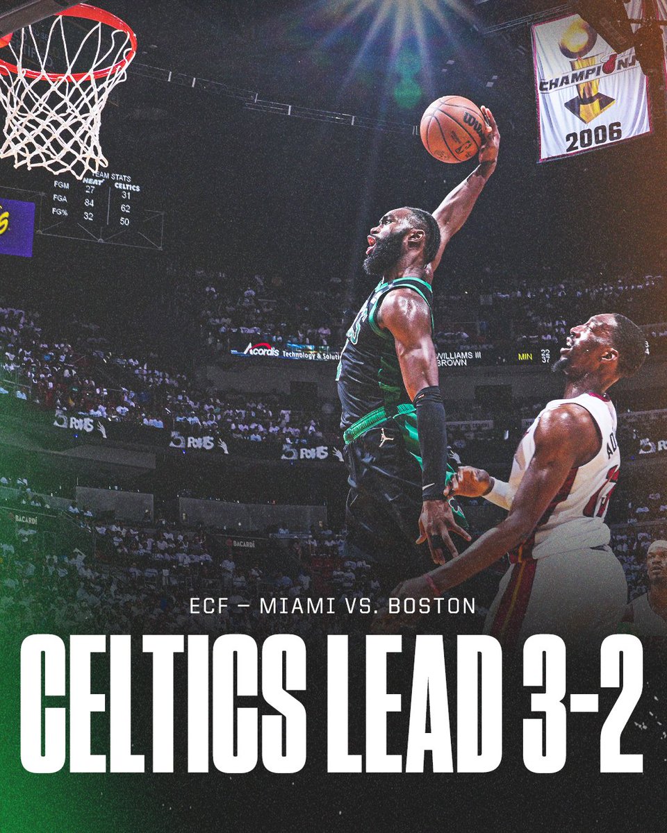 The Celtics are one win away from the NBA Finals 🍀