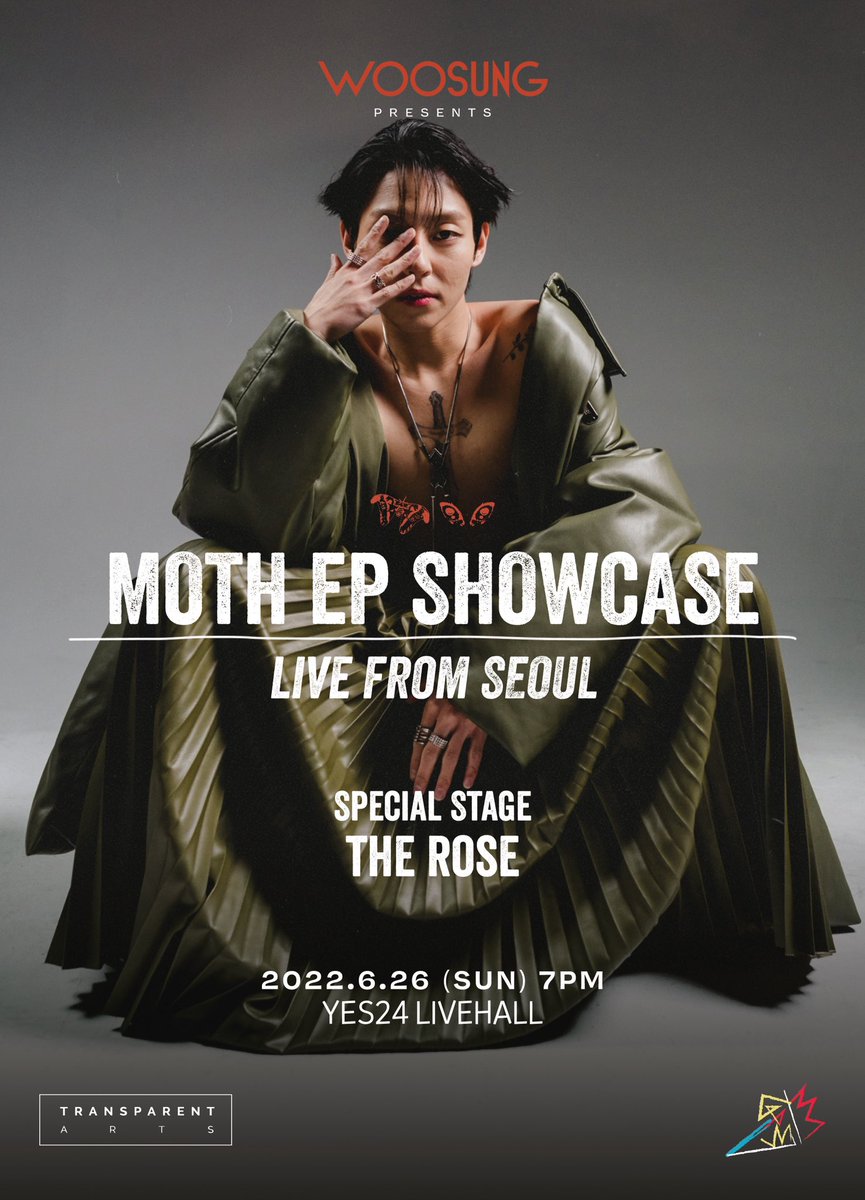 woosungofficial's tweet photo. [MOTH] 🦋 

WOOSUNG Moth EP Showcase – Live From Seoul 

Sunday, June 26 at 7 p.m., Yes24 LiveHall 

Tickets on sale: 
▶ June 3, 8 p.m. KST @ https://t.co/oxJoIJqzPL 

More info: https://t.co/5GE7rpX1tV 

#WOOSUNGMOTH https://t.co/YxXDJal5wr