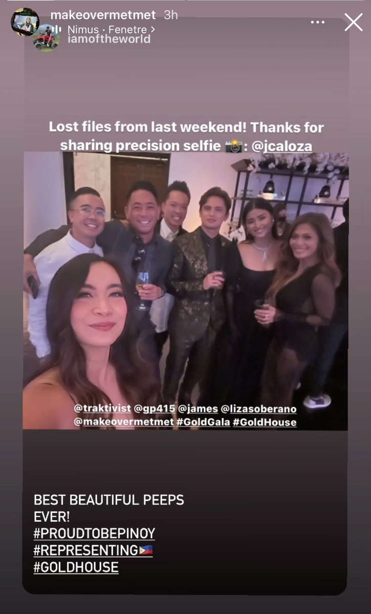 REIDersOfficial's tweet photo. BEST BEAUTIFUL PEEPS EVER
#PROUDTOBEPINOY
 #REPRESENTING 🇵🇭
#GOLDHOUSE

©️makeovermetmet

#JamesReid | James Reid | @tellemjaye 
#LizaSoberano https://t.co/IPeniRDF0u