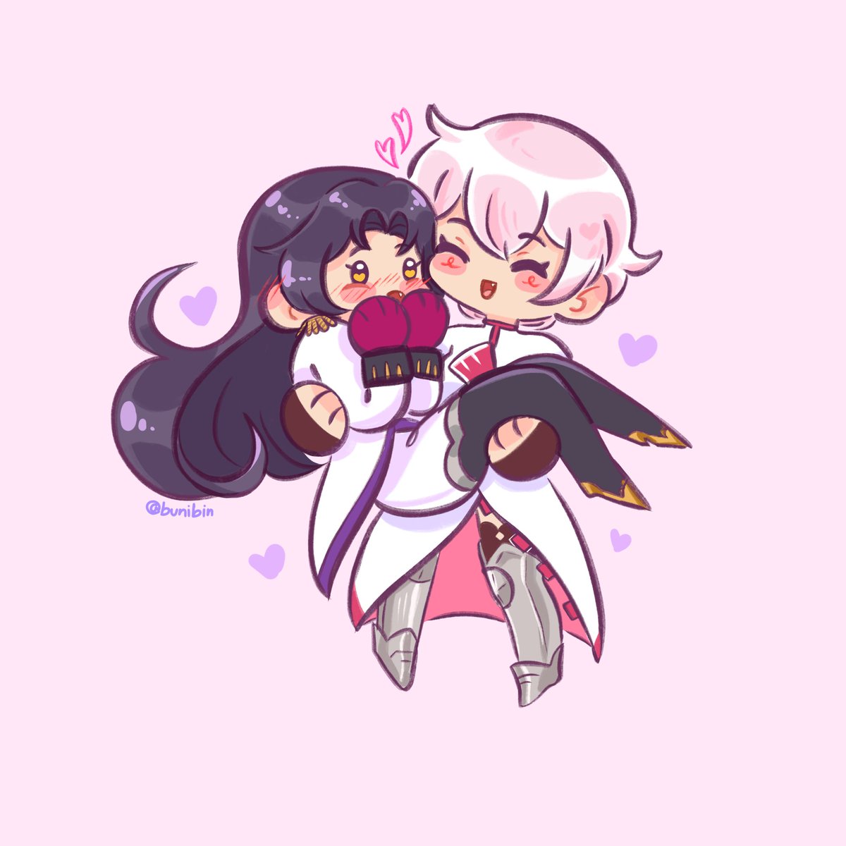 「My gorls 🥺💜💖

#domijeanne #VanitasNoC」|Cel🪸のイラスト