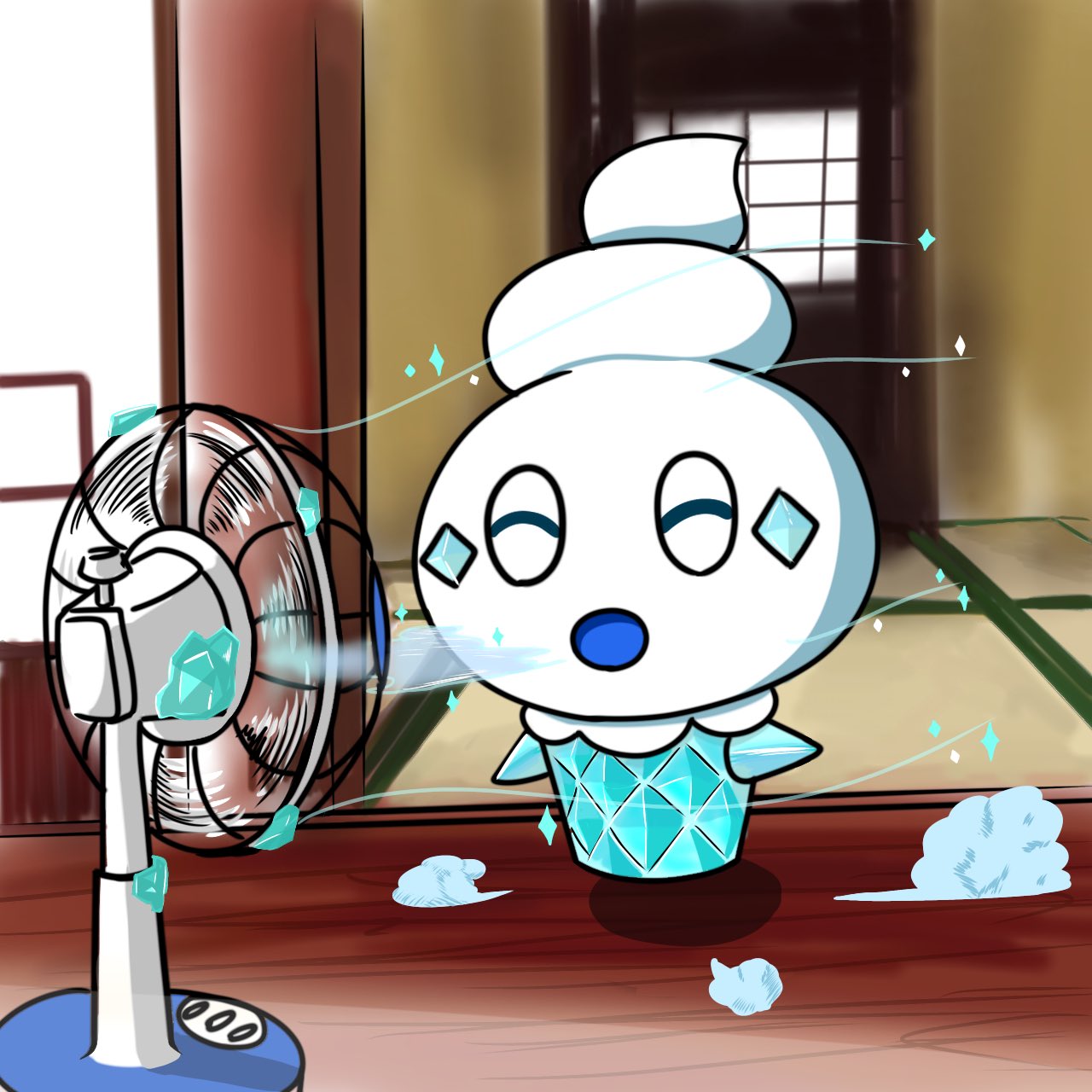 Io 急に暑くなってきたから涼しい感じのイラストを描いてみた こごえるかぜの新しい使い方を思いついたバニプッチ ポケモン バニプッチ イラスト イラスト好きさんと繋がりたい T Co Gyklikoymf Twitter