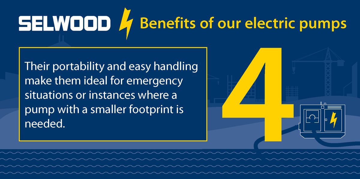 If your site has power, why not go electric? Our electric pumps’ portability and easy handling make them ideal for emergency situations or when a pump with a smaller footprint is needed. Click below to discover more benefits of our electric pumps. selwood.co.uk/sites/default/…