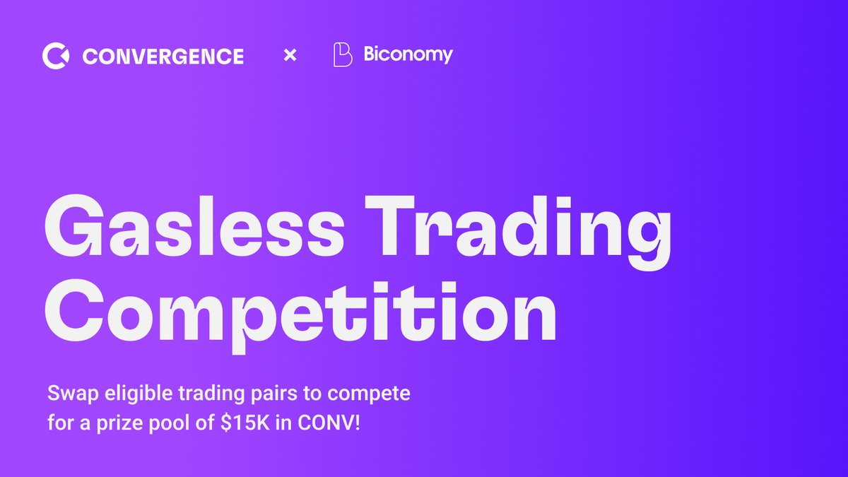 ConvergenceFin's tweet photo. Convergers, it’s time to compete!

Convergence X @biconomy Gasless Trading Competition is here 🙅‍♀️⛽
 
💰Prize pool: $15K
📅Date: 1 June 2022, 8:00 AM - 15 June 2022, 8:00 AM (UTC)

Register with this link 👉 https://t.co/z3qc9FEaIL
 
Competition details 💁‍♀️ https://t.co/kvDREPJFRm https://t.co/lFsgU6g1Z3