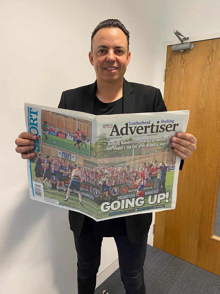 Surrey Live Sport (@surreylivesport) on Twitter photo Pick up this week’s Dorking & Leatherhead Advertiser for a bumper special on <a href="/DorkingWDRS/">Dorking Wanderers FC</a>’ promotion to the National League ⚽️🏆
Available in shops from today… Pick up this week’s Dorking & Leatherhead Advertiser for a bumper special on <a href="/DorkingWDRS/">Dorking Wanderers FC</a>’ promotion to the National League ⚽️🏆
Available in shops from today…