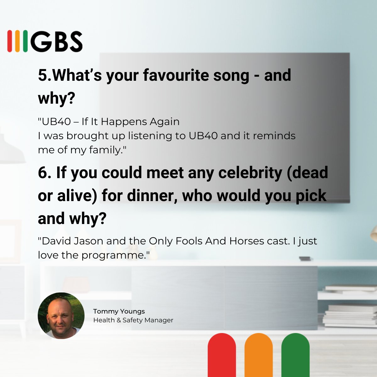 Meet Tommy Youngs! 👋 Health and Safety Manager 🥽🦺

We asked Tommy some quickfire questions to get to know him a bit better - here are his answers!

Read more about Tommy and the rest of our incredible team over on our website: gbscontracts.co.uk/meet-the-team