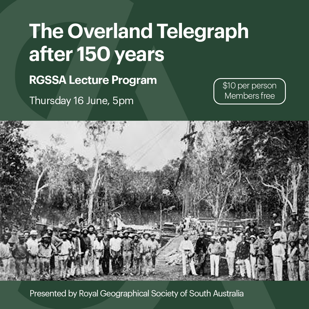 SLSA's tweet photo. Get a 21st century perspective on the Overland Telegraph as we celebrate the 150 year anniversary of its completion in 1872. Presented by Susie Herzberg, OAM, a descendent of Charles and Alice Todd.
#slsa #libraries #RGSSA
https://t.co/L1VhTKyjFV https://t.co/YkMTlRrrc3