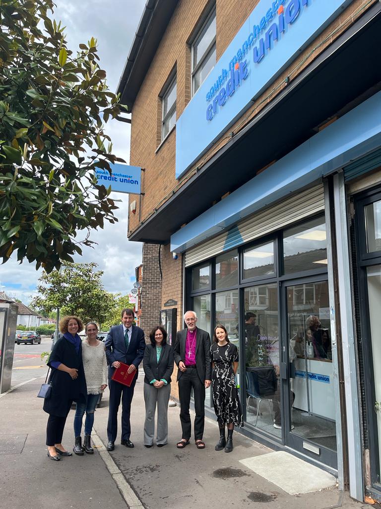 Great to join <a href="/JohnGlenUK/">Rt Hon John Glen MP</a> <a href="/BishManchester/">David Walker</a> <a href="/SthMcrCUSheen/">Sheenagh Young</a> and the <a href="/SmCreditUnion/">South Manchester CU</a> team this week to hear about the early impact of our No Interest Loan Scheme pilot. Read more about what we’ve learned so far at bit.ly/3sWISzs #FinancialInclusion #NILS #CommunityFinance