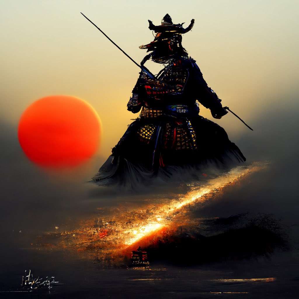 artisticbehav's tweet photo. Samurai ⛩

#digitalart #aiart #artwork #starryai #wombodream #discodiffusion #nightcafestudio #midjourney #artworks #painting #art #creativity #artisitic https://t.co/0frUvMwrrt