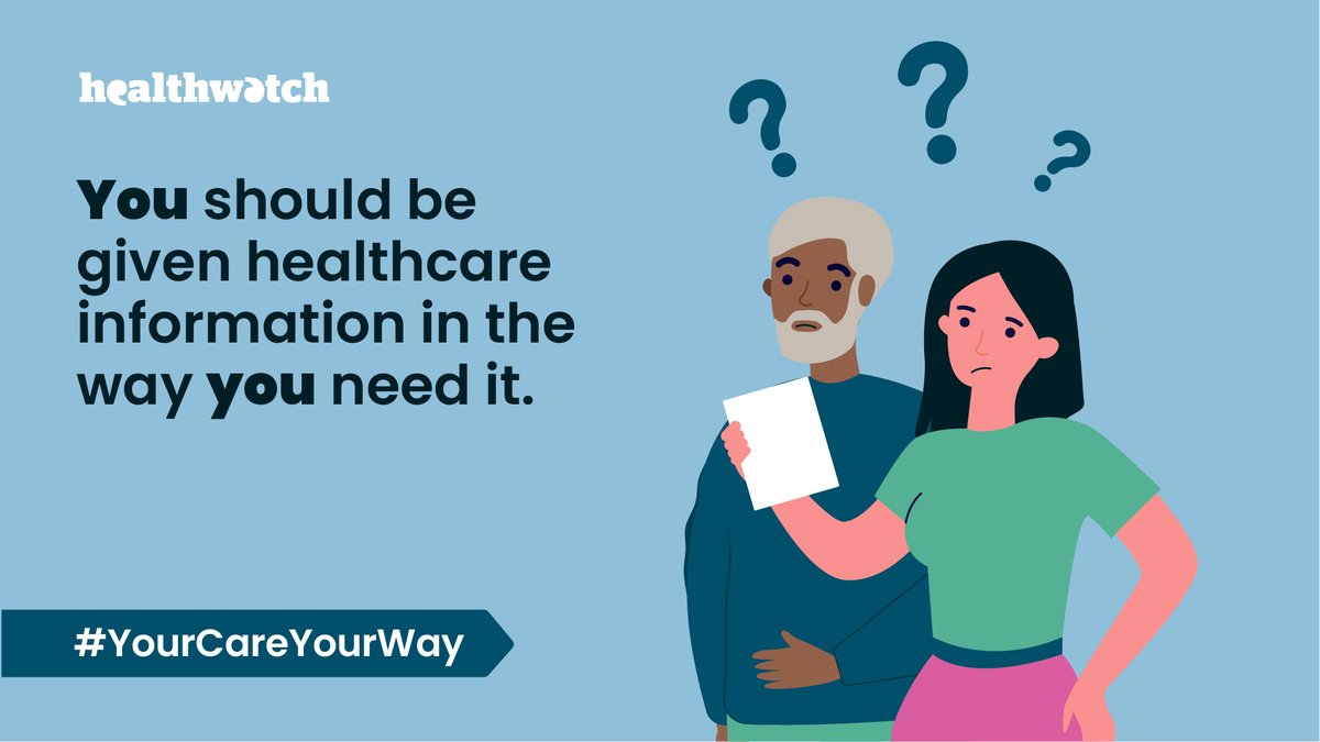 Last chance to have your say! 📣 Have you been given healthcare information you didn’t understand? We want to create change and ensure it doesn’t happen to anyone else. Your feedback is vital. Fill out our survey by 27 May: bit.ly/3LF5f2M #YourCareYourWay