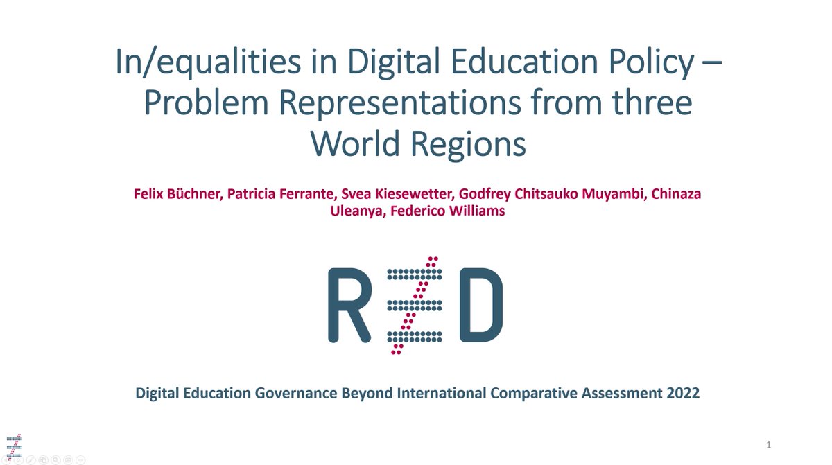 Later today me and my colleagues @SveaKiesewetter and @fwillican of #red🔴present some findings from our #policyanalysis on Digital In/equalities at #DigiEduGov22 - a brilliant conference hosted by @hof_bee and @BenPatrickWill. See you there? 🤭