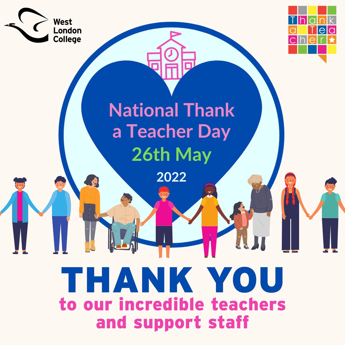 It's #NationalThankATeacher Day TODAY, an annual celebration of schools, colleges, teachers+support staff across the country. Thanks to all our marvellous teachers+staff who work so hard often in challenging circumstances to make sure every student reaches their full potential!