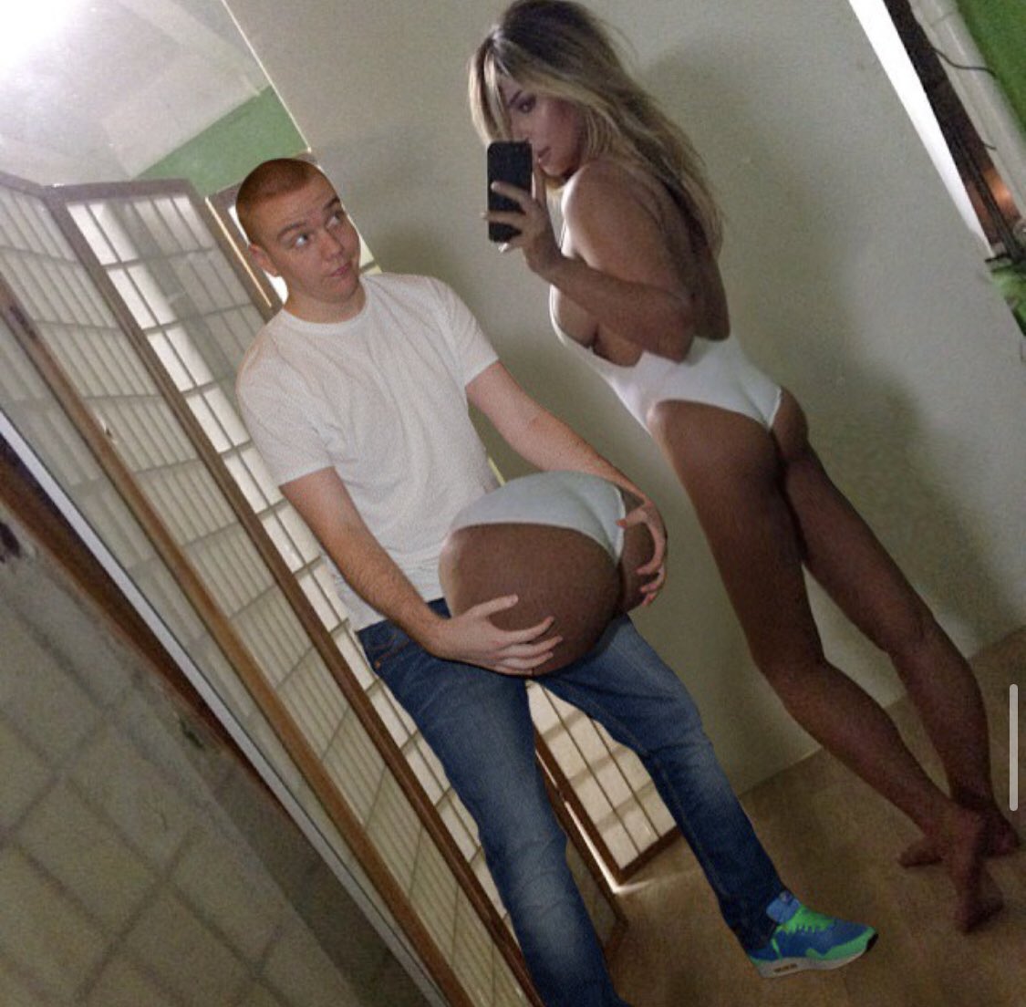 Неумелый фотошоп прикол