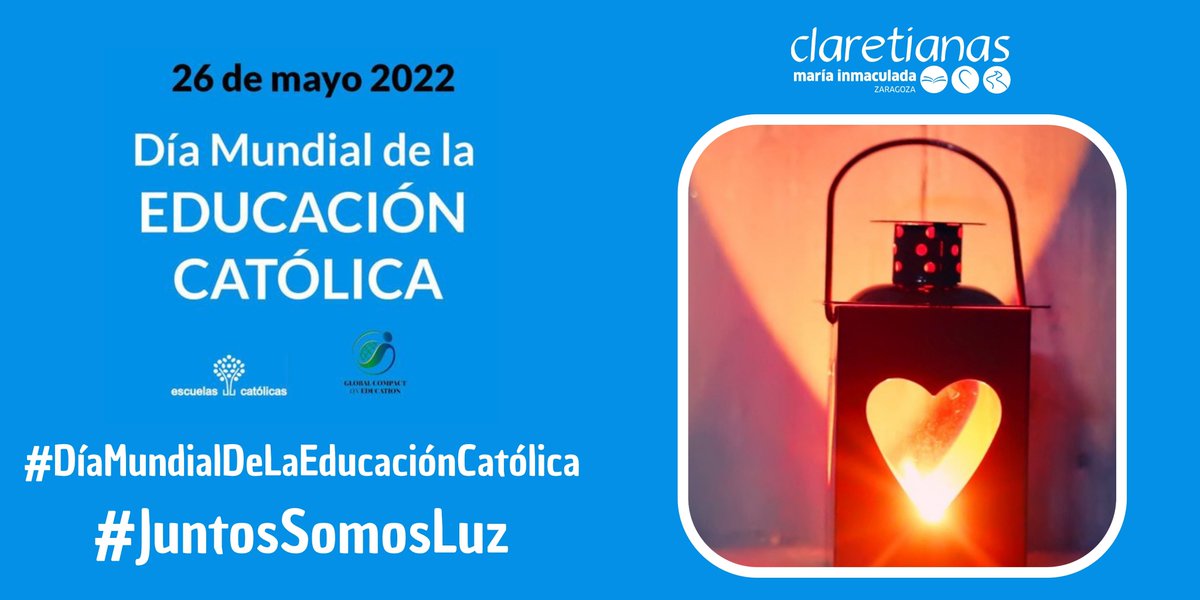 Hoy celebramos el #DíaMundialDeLaEscuelaCatólica.
Debemos unir los esfuerzos por un Pacto Educativo Global, para formar personas maduras y una humanidad más fraterna. Los colegios católicos queremos llenar el mundo de esta luz. Hoy más que nunca, somos Luz y Vida #JuntosSomosLuz