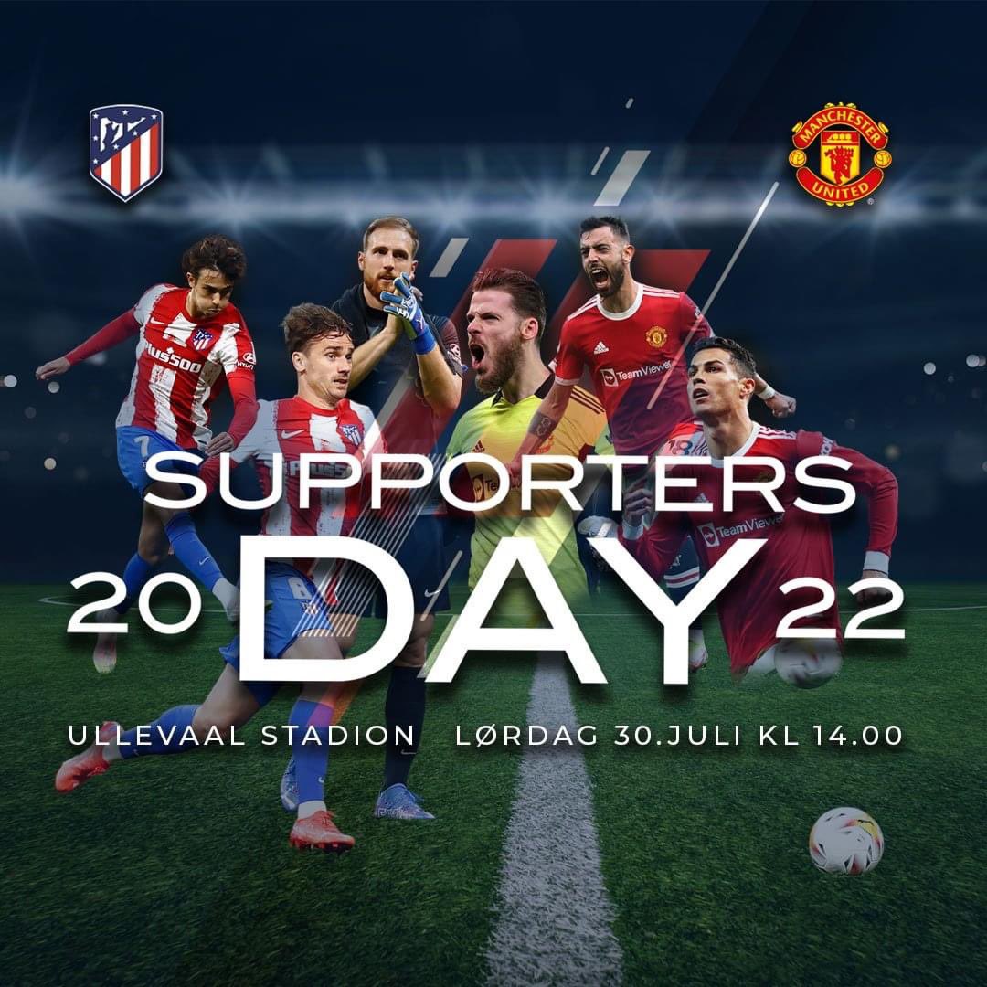 Opplev et toppet Manchester United møte Atlético de Madrid i sommerens råeste oppgjør på Ullevaal Stadion. Salget åpner Mandag 30.5 kl. 10.00!
#MUFC 
Se mer på supportersday.com