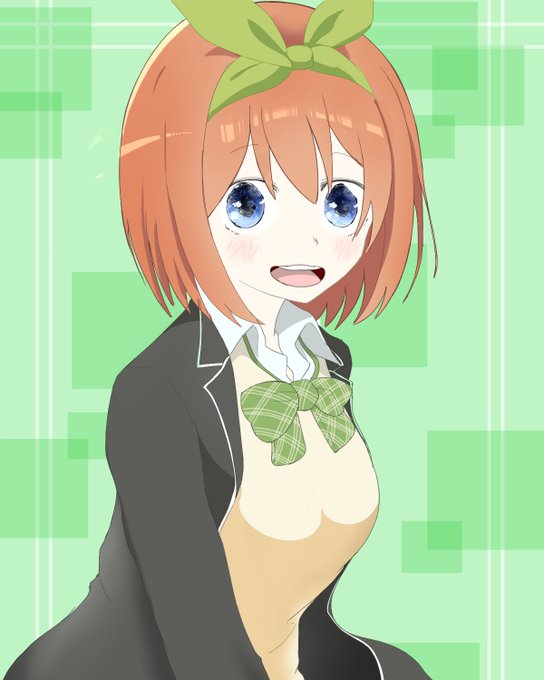 にゃのさんがTwitterに投稿した中野四葉(五等分の花嫁)のイラスト。