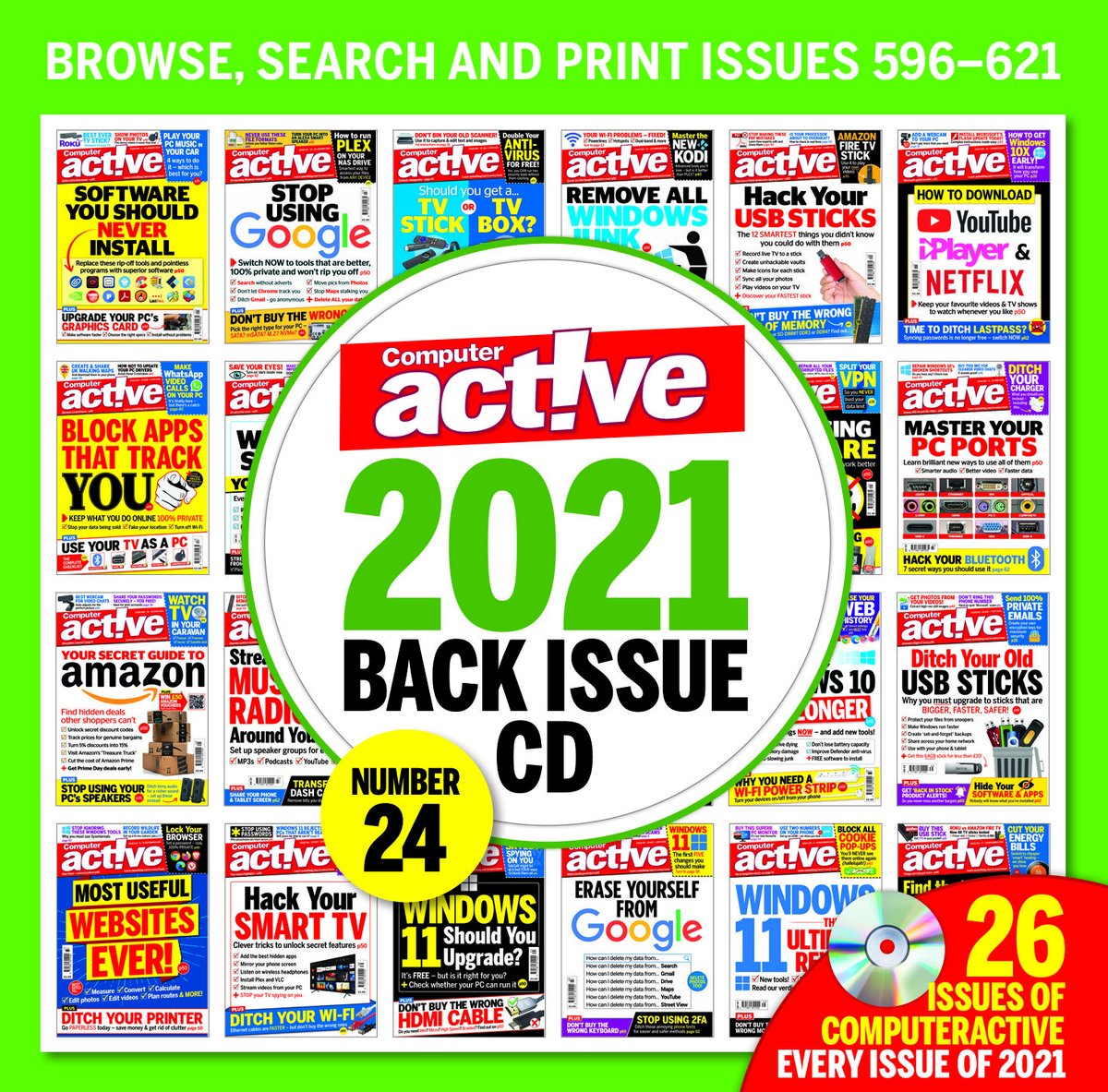 Delighted to say that our 2021 Back Issue CD is now on sale - apologies for the delay. You can buy it from snipca.com/42077