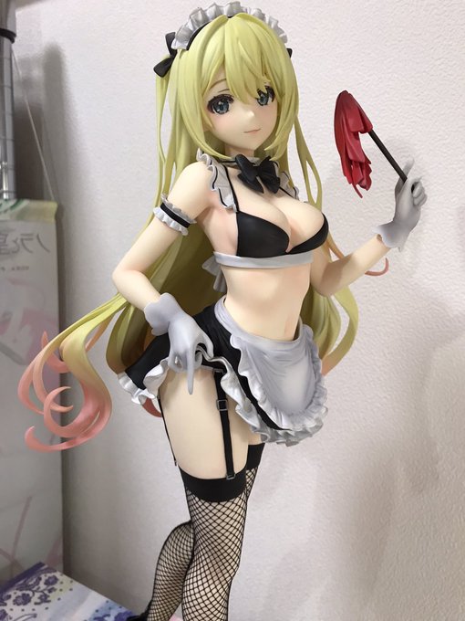 B-styleよりDSマイル氏描き下ろしオリジナルキャラクターのフィギュア。えるる(メイドバニー)きました。バニーは好みじゃないので耳としっぽは外してメイド要素だけ残してます。こうやって好みで外せるのは助かる。ていうか可愛すぎる。大きいし満足 