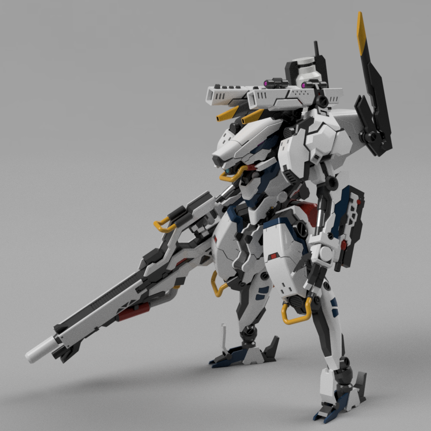 ito3dPrinting's tweet photo. #タウルス の武装類も作成し、全体のシルエットがほぼ確定してきました！
武装類付けた後にスネや肩などの大きさも調整しバランスも整えました。イラストにだいぶ近づけたと思いますがどうでしょうか。
#Fusion360 https://t.co/e58o2MfrbF