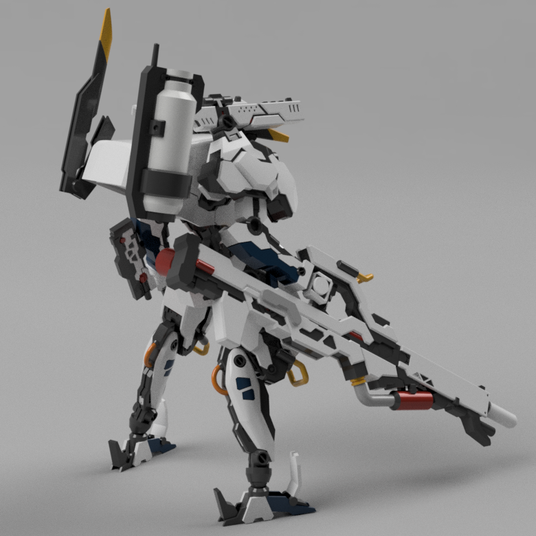ito3dPrinting's tweet photo. #タウルス の武装類も作成し、全体のシルエットがほぼ確定してきました！
武装類付けた後にスネや肩などの大きさも調整しバランスも整えました。イラストにだいぶ近づけたと思いますがどうでしょうか。
#Fusion360 https://t.co/e58o2MfrbF