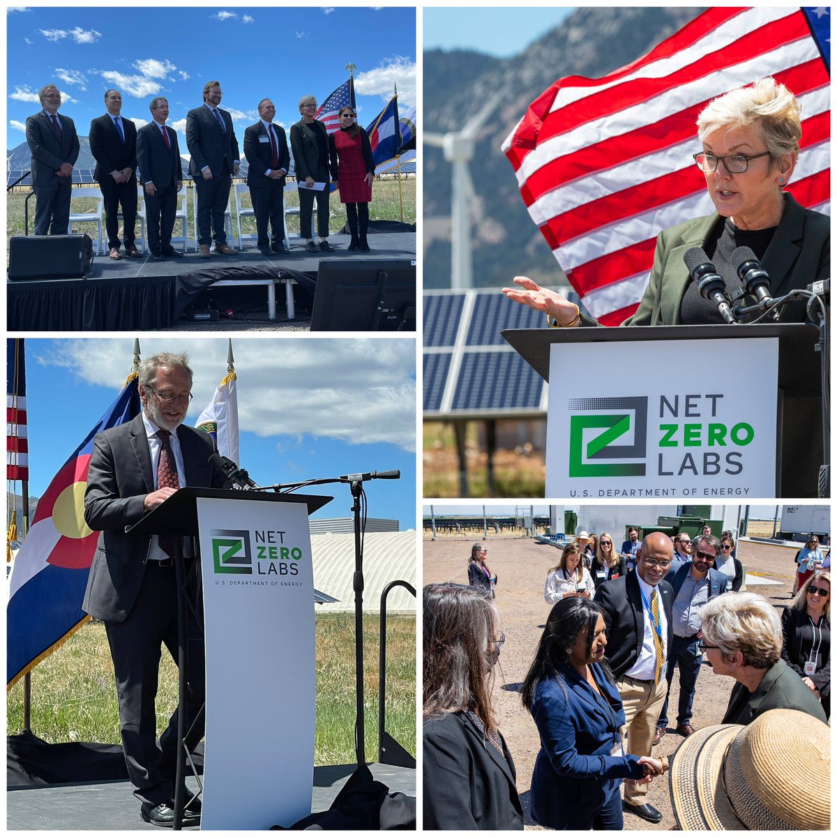 greenjbjr's tweet image. Thank you @SecGranholm for joining @RepPerlmutter, @NREL Director Martin Keller, &amp;amp; the Lab Directors from @INL, @PNNLab, &amp;amp; @NETL_DOE to announce the #NetZeroLabs initiative at our Flatirons Campus, which is set to become the 1st #Decarbonized Laboratory. 
bit.ly/3NA6hhZ
