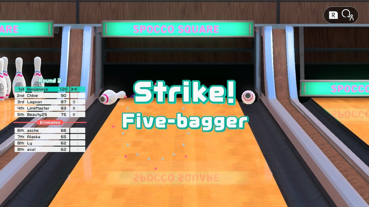 ItsBenjaninja's tweet photo. Somehow I did really well today :O #FiveBagger #Bowling #NintendoSwitchSports #NintendoSwitch https://t.co/BeGlSodoNM