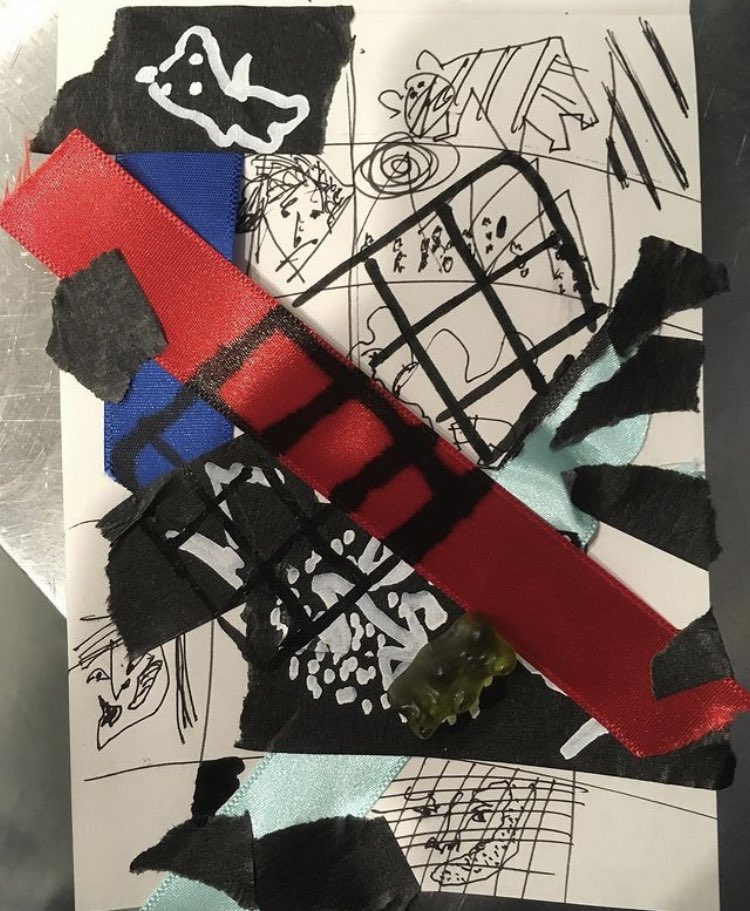makoamara's tweet photo. self portrait and collage. https://t.co/t8ZmpOZNHz