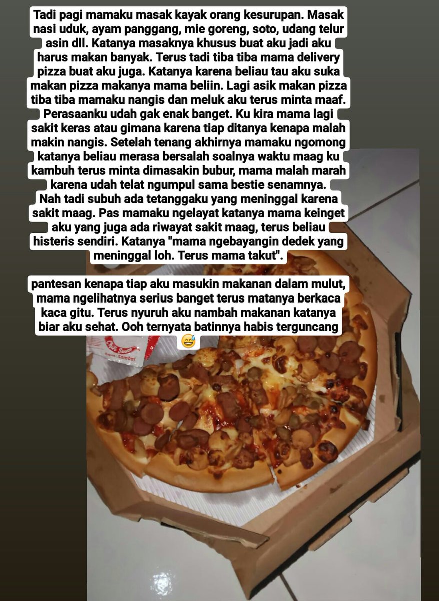 FFOODFESS's tweet photo. Fess mamaku lagi melow hehe. Btw kalian jangan lupa makan ya. Jaga kesehatan &amp; jangan lupa minum vitamin. Semoga kita semua sehat terus ♡ https://t.co/KgWg6QsGbF