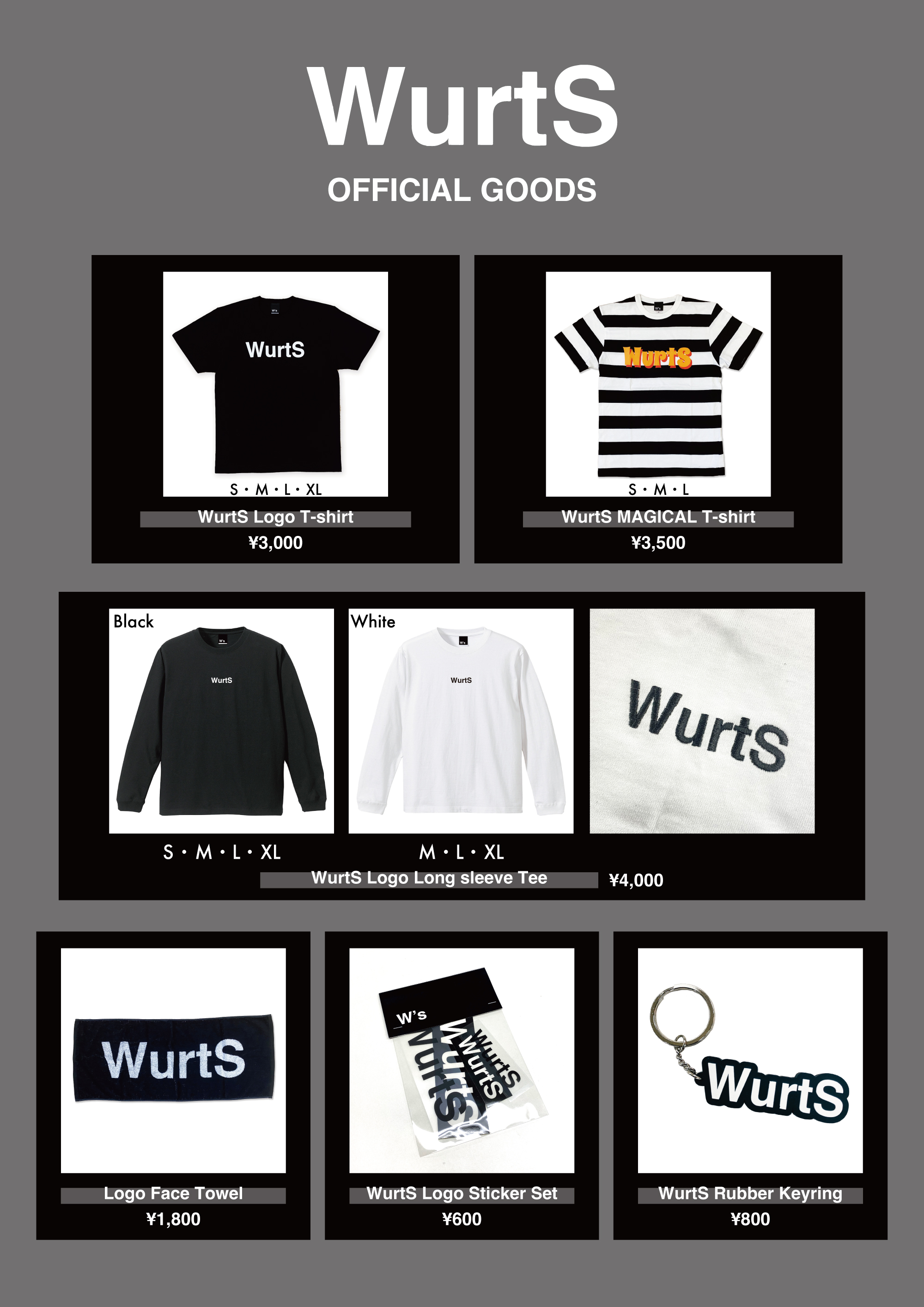 WurtS 恵比寿Live 限定Tシャツ