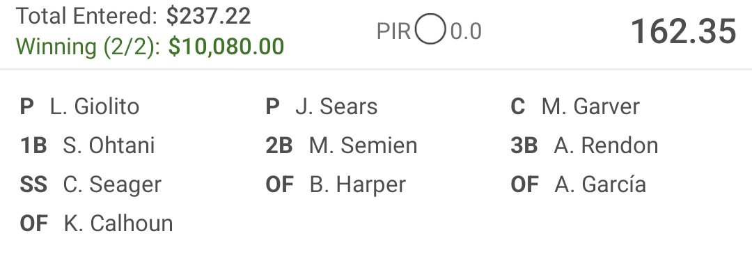 take a swing 🧢⚾ #DraftKings #MLBDFS

s/o to <a href="/dfsCrunch/">DFS Crunch</a>