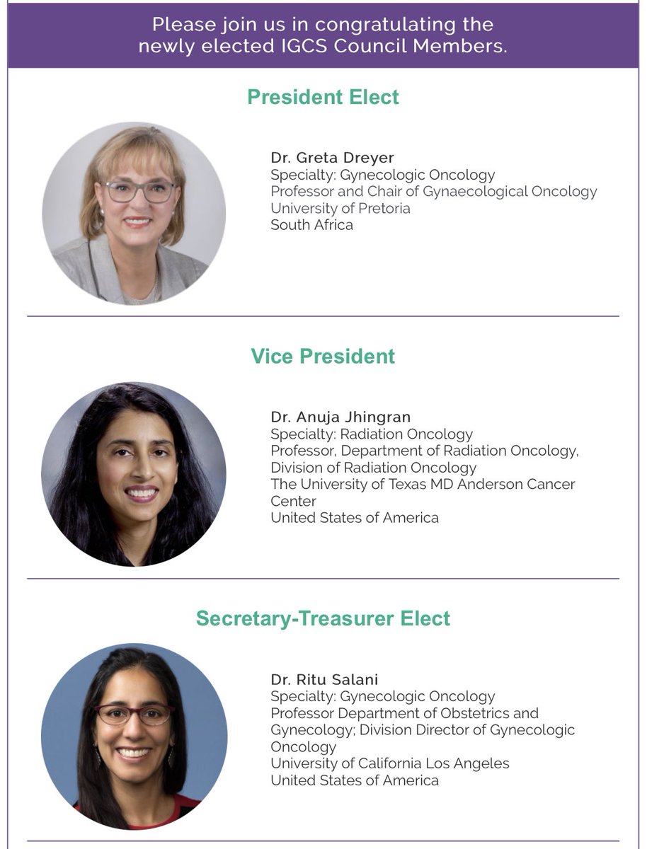 I’m totally #psyched!  My slate totally got elected to the @IGCSociety #ExecutiveBoard!  Sooooo totally psyched that we have these incredible individuals to guide us forward!  Thank you Greta, @ajhingran @RSalaniMD for running and serving!!
