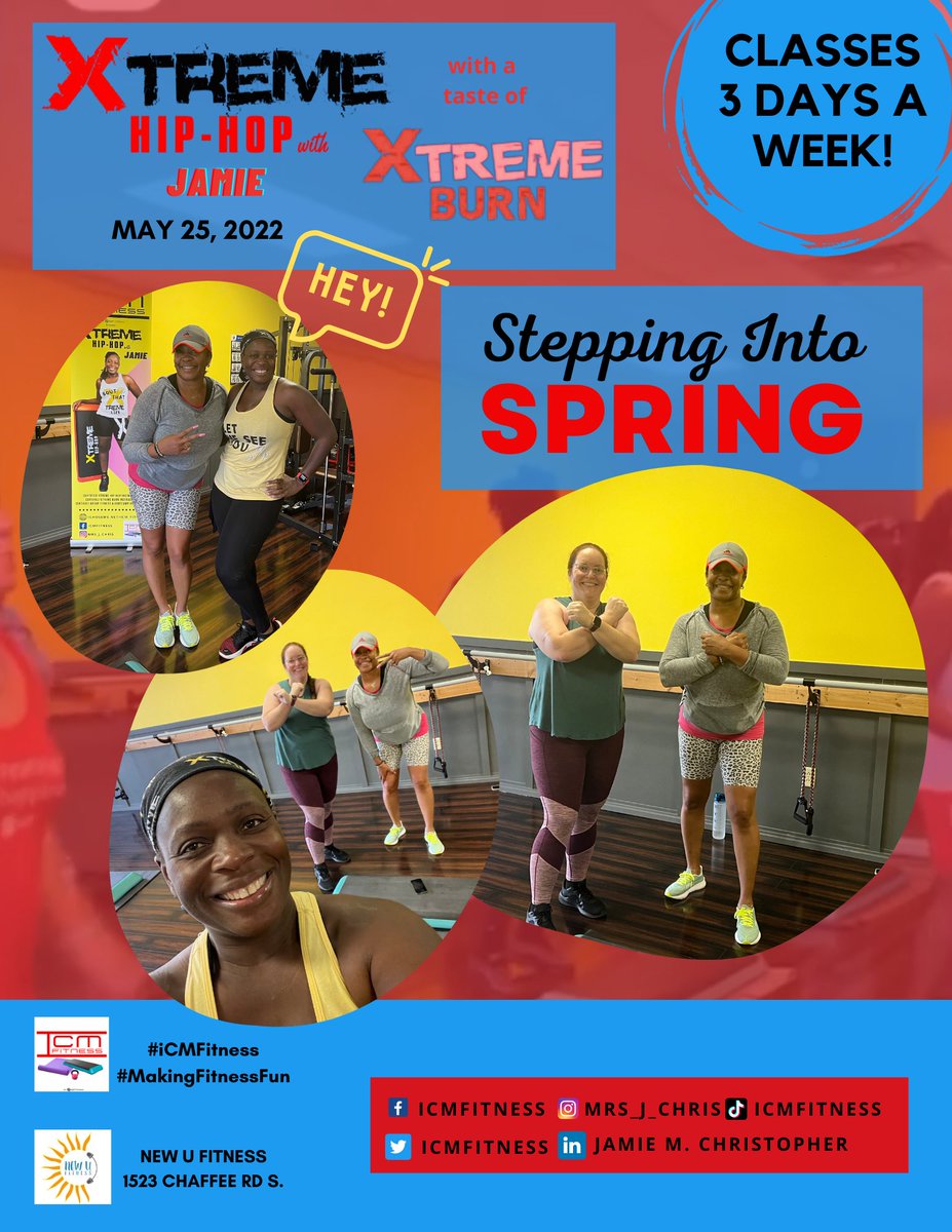 icmfitness's tweet photo. We had a great time in class! I love to see familiar faces and she was ready!!  

We are back at it on Friday!!

Don’t forget, I offer 1-on-1 classes! Register at https://t.co/coNK1snexZ

#iCMFitness #MakingFitnessFun #XtremeHipHopWithJamie #XtremeWay https://t.co/i3Bbmde1wh
