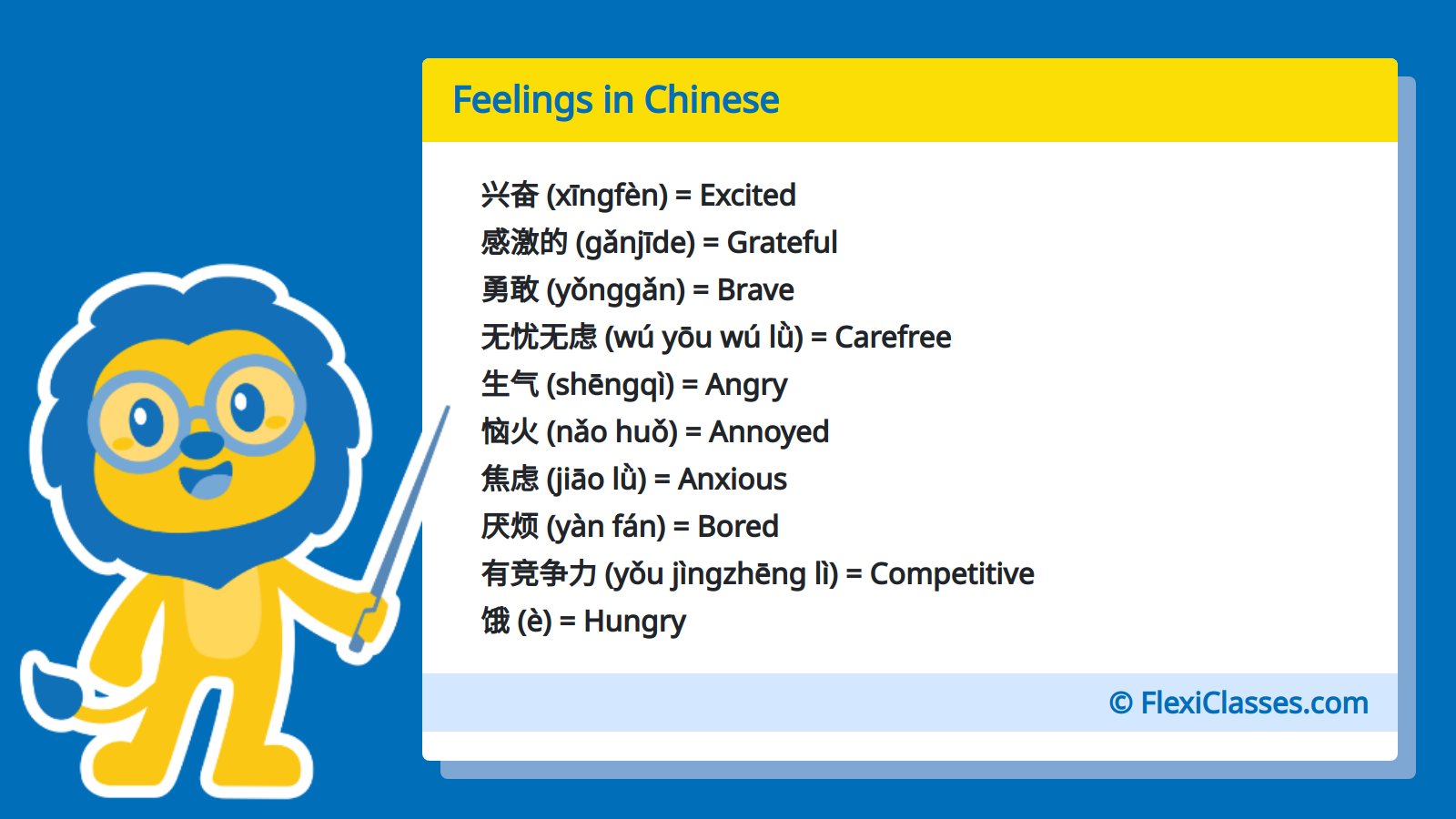 LTL Language School on Twitter "Today's Vocabulary Feelings in