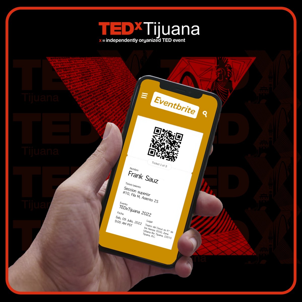 TEDxTijuana's tweet image. 🚨 ¡Boletos ya disponibles! 🚨 
🎟️ Adquiérelos a través de nuestra única plataforma: eventbrite.com.mx/e/entradas-ted… 
__
#TEDxTijuana2022 #TEDxTalks #TEDx #Tijuana