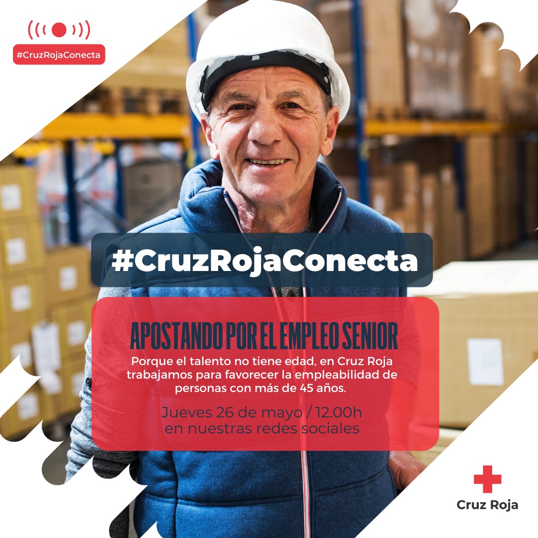 Cruz Roja Bizkaia On Twitter [ Cruzrojaconecta] ️ Apostamos Por El Empleo Sénior Combinando