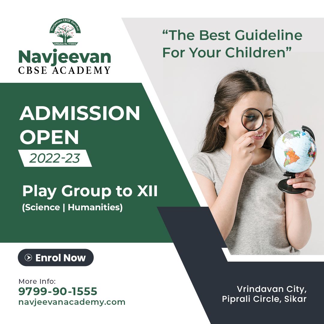 navsikar's tweet photo. Be a reader, be a writer, be a #problem_solver
👉Join the best CBSE School of Sikar
Admission open for #academic2022_2023👇
📞 : 09799901555, 08290168888
🌎 : https://t.co/oyLGOtmkSd
#navjeevancbseacademy #cbseschool https://t.co/mvNOeQpmSM