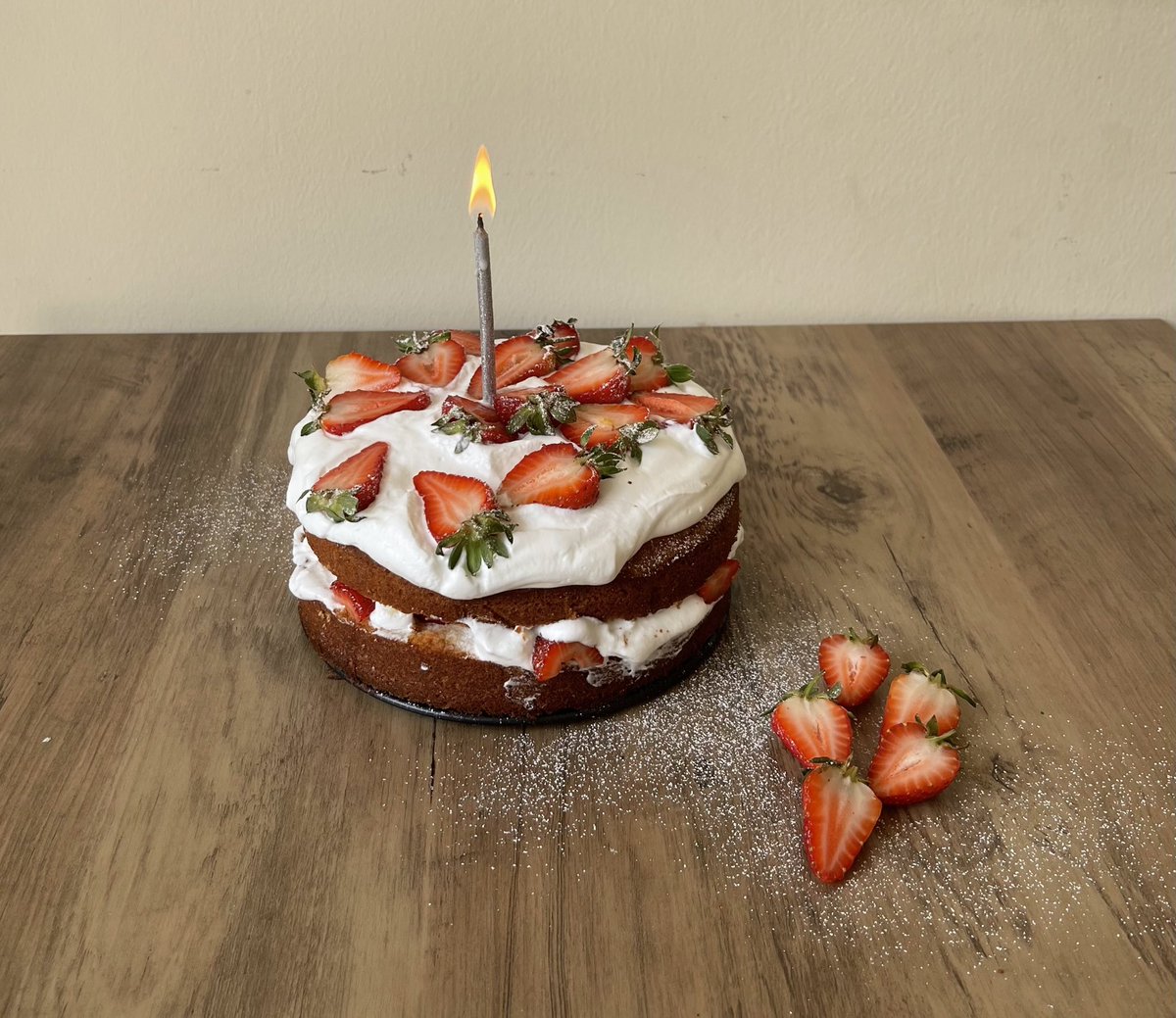 25 May 2022 

Hello 27 🎉 

#birthday #happybirth #عيد_ميلاد #baking #strawberry #victoriascake